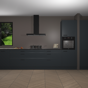 Onyxgrijze keuken Angola 96966