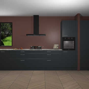 Onyxgrijze keuken Angola 96970