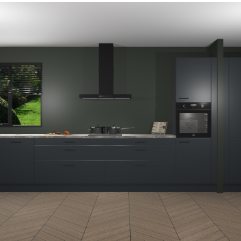 Onyxgrijze keuken Angola 96973