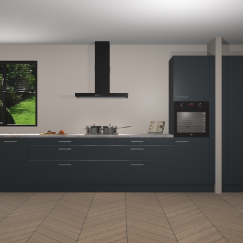 Onyxgrijze keuken Angola 96975