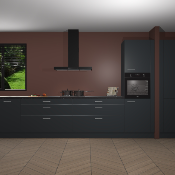 Onyxgrijze keuken Angola 96982