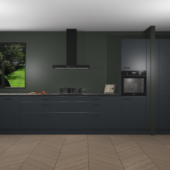 Onyxgrijze keuken Angola 96985