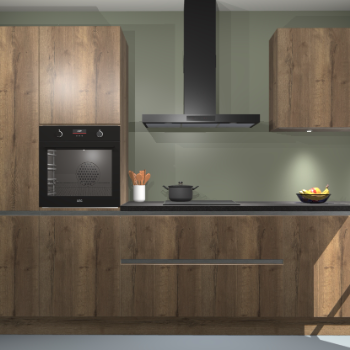 Chocolade eiken greeploze keuken Athene 66505