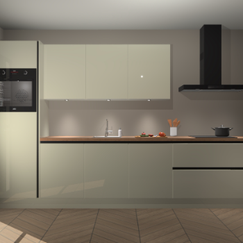 Magnolia hoogglans greeploze keuken Asmara 96713