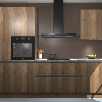 Chocolade eiken greeploze keuken Athene 66514