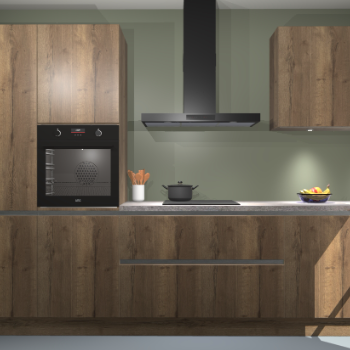 Chocolade eiken greeploze keuken Athene 66517