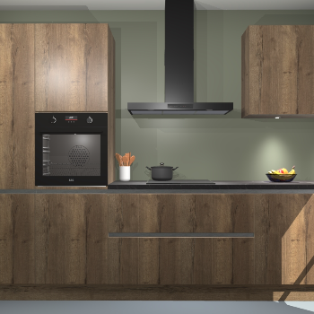 Chocolade eiken greeploze keuken Athene 66523