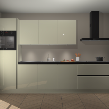 Magnolia hoogglans greeploze keuken Asmara 96813