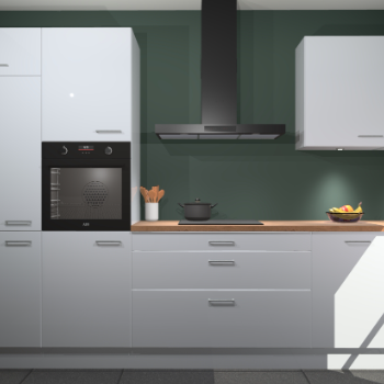 Sneeuwwitte hoogglans keuken Athene 66653