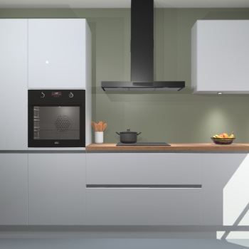 Sneeuwwitte hoogglans greeploze keuken Athene 66654