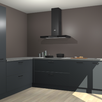 Onyxgrijze keuken Antibes 60800