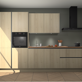 Vuren greeploze keuken Selfoss 95385