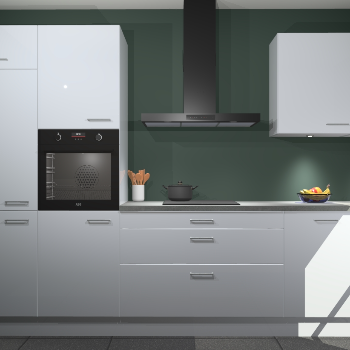 Sneeuwwitte hoogglans keuken Athene 66671