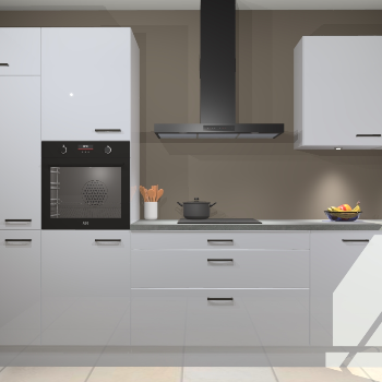 Sneeuwwitte hoogglans keuken Athene 66674