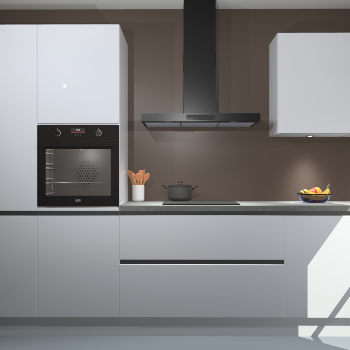 Sneeuwwitte hoogglans greeploze keuken Athene 66675