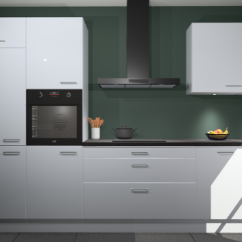 Sneeuwwitte hoogglans keuken Athene 66713