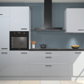 Sneeuwwitte hoogglans keuken Athene 66715