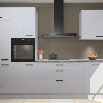 Sneeuwwitte hoogglans keuken Athene 66722