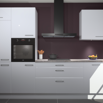 Sneeuwwitte hoogglans keuken Athene 66724