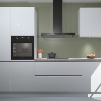 Sneeuwwitte hoogglans greeploze keuken Athene 66726