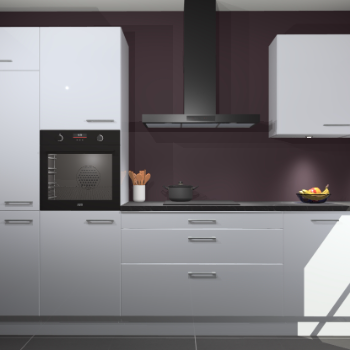 Sneeuwwitte hoogglans keuken Athene 66730