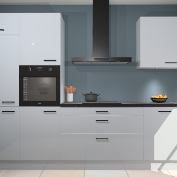 Sneeuwwitte hoogglans keuken Athene 66733