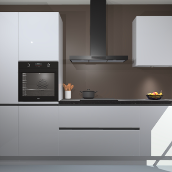 Sneeuwwitte hoogglans greeploze keuken Athene 66735