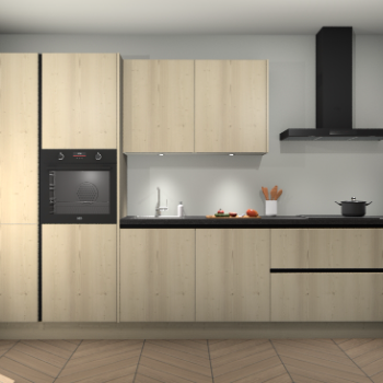 Vuren greeploze keuken Selfoss 95436