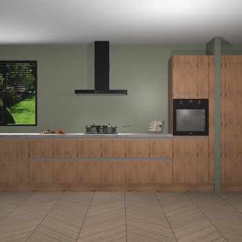 Astoria Eiken greeploze keuken Angola 97333