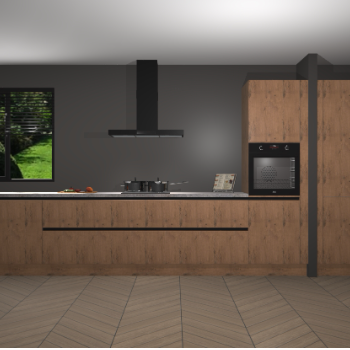 Astoria Eiken greeploze keuken Angola 97336