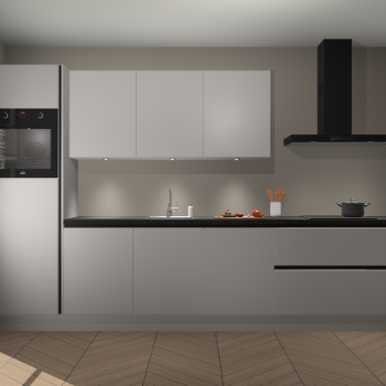 Zijdegrijze greeploze keuken Asmara 97293