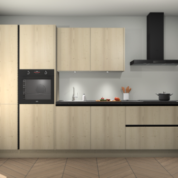 Vuren greeploze keuken Selfoss 95546