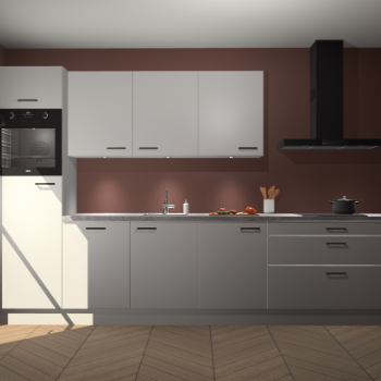 Zijdegrijze keuken Asmara 97311