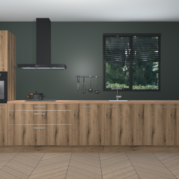 Goud Eiken keuken Quito 35386