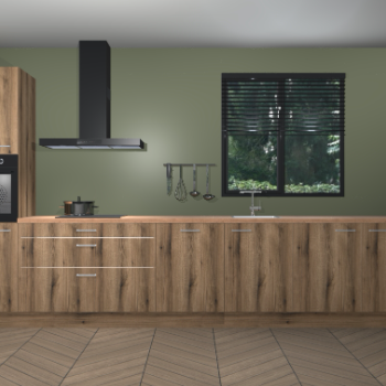 Goud Eiken keuken Quito 35387