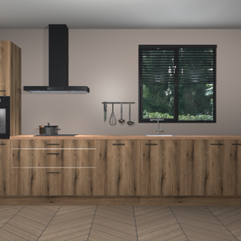 Goud Eiken keuken Quito 35390