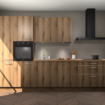 Goud Eiken keuken Selfoss 95644