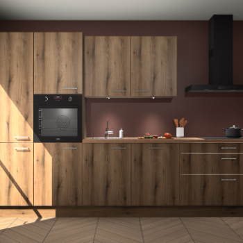 Goud Eiken keuken Selfoss 95645