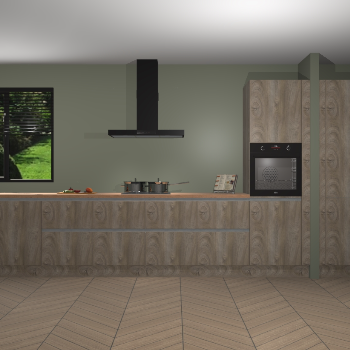 Cantaro Eiken greeploze keuken Angola 97369