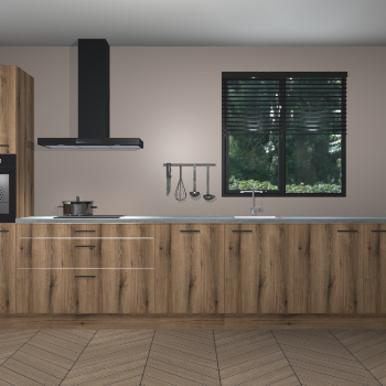 Goud Eiken keuken Quito 35399