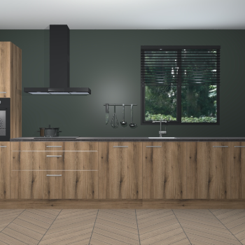 Goud Eiken keuken Quito 35401