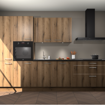 Goud Eiken keuken Selfoss 95671