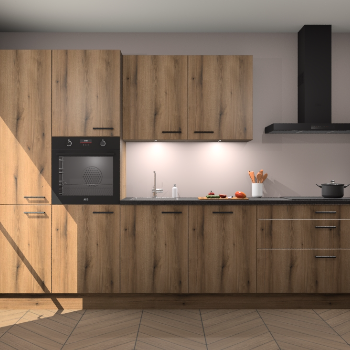 Goud Eiken keuken Selfoss 95674