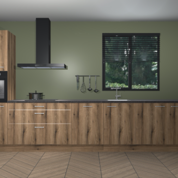 Goud Eiken keuken Quito 35402