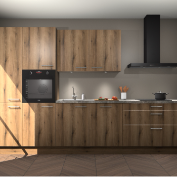 Goud Eiken keuken Selfoss 95682