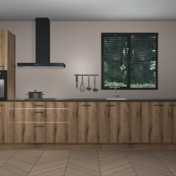 Goud Eiken keuken Quito 35405