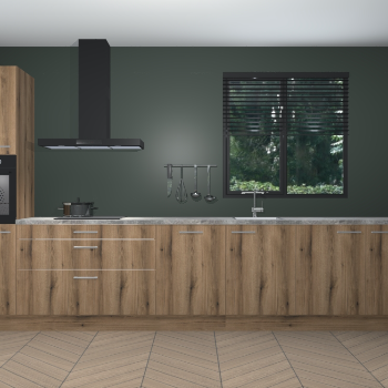 Goud Eiken keuken Quito 35407