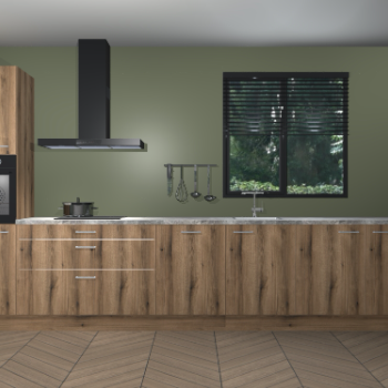 Goud Eiken keuken Quito 35408