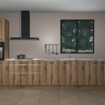 Goud Eiken keuken Quito 35411