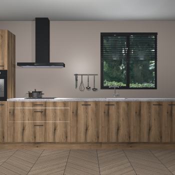 Goud Eiken keuken Quito 35417